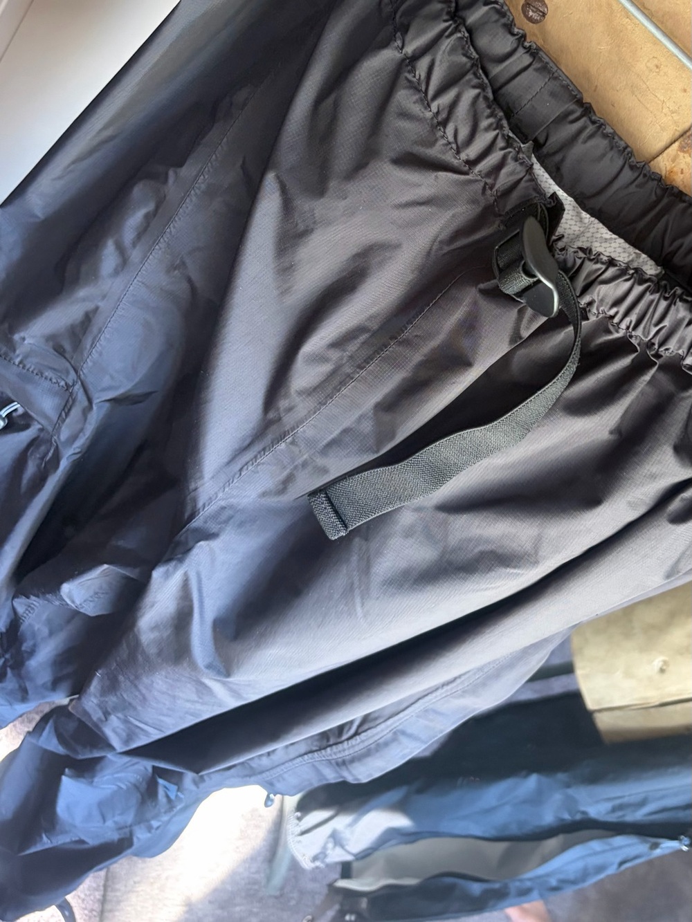 Eastern Mountain Sports Black Lightweight Jogger Rain Pants